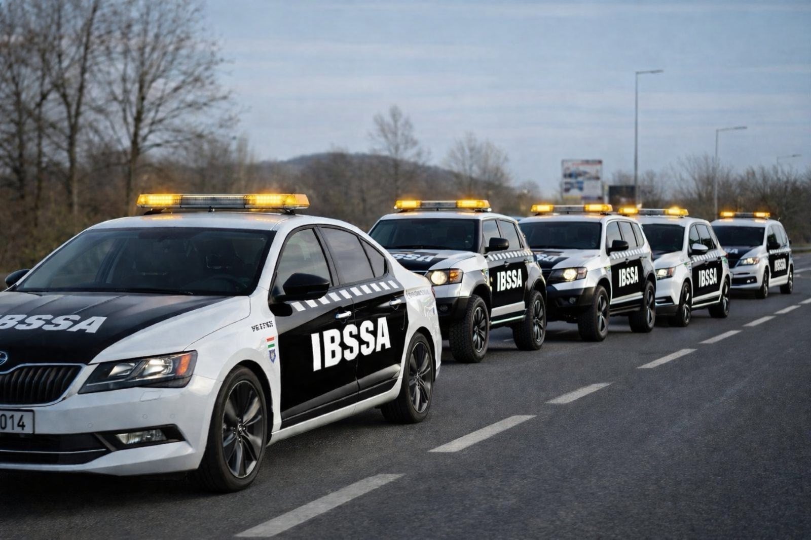 Coloană de intervenție IBSSA cu semnalizare luminoasă